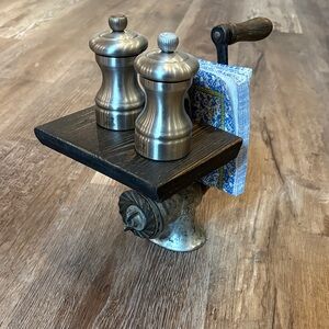 Antique Napkin & Salt and Pepper Holder